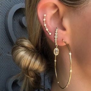 Melinda Maria gold Julia Necklace and earring set